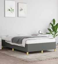 Bettgestell ohne Matratze Dunkelgrau 120x190 cm Stoff