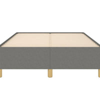 Bettgestell ohne Matratze Dunkelgrau 120x190 cm Stoff