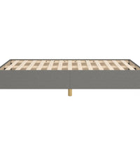 Bettgestell ohne Matratze Dunkelgrau 120x190 cm Stoff
