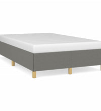 Bettgestell ohne Matratze Dunkelgrau 120x190 cm Stoff