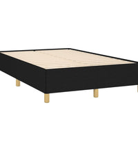 Bettgestell ohne Matratze Schwarz 120x190 cm Stoff