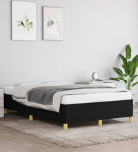 Bettgestell ohne Matratze Schwarz 120x190 cm Stoff