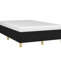 Bettgestell ohne Matratze Schwarz 120x190 cm Stoff