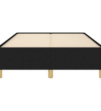 Bettgestell ohne Matratze Schwarz 120x190 cm Stoff