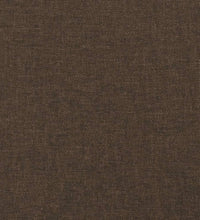 Bettgestell ohne Matratze Dunkelbraun 120x190 cm Stoff