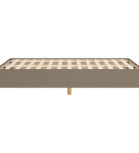 Bettgestell ohne Matratze Taupe 120x190 cm Stoff
