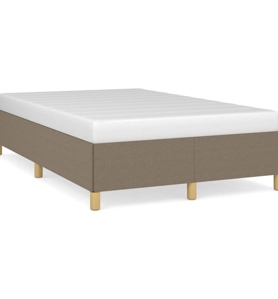 Bettgestell ohne Matratze Taupe 120x190 cm Stoff