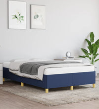 Bettgestell ohne Matratze Blau 120x190 cm Stoff