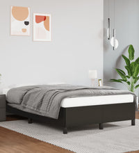 Bettgestell ohne Matratze Schwarz 120x190 cm Kunstleder