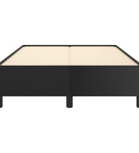 Bettgestell ohne Matratze Schwarz 120x190 cm Kunstleder