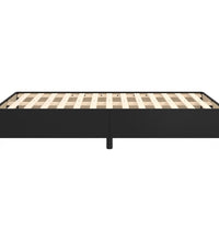 Bettgestell ohne Matratze Schwarz 120x190 cm Kunstleder