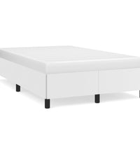 Bettgestell ohne Matratze Weiß 120x190 cm Kunstleder