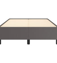 Bettgestell ohne Matratze Grau 120x190 cm Kunstleder