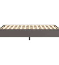 Bettgestell ohne Matratze Grau 120x190 cm Kunstleder