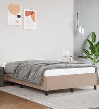 Bettgestell ohne Matratze Cappuccino-Braun 120x190cm Kunstleder