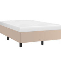 Bettgestell ohne Matratze Cappuccino-Braun 120x190cm Kunstleder