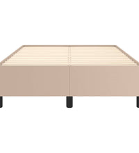 Bettgestell ohne Matratze Cappuccino-Braun 120x190cm Kunstleder