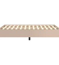 Bettgestell ohne Matratze Cappuccino-Braun 120x190cm Kunstleder