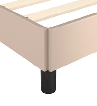 Bettgestell ohne Matratze Cappuccino-Braun 120x190cm Kunstleder