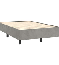 Bettgestell ohne Matratze Hellgrau 120x190 cm Samt