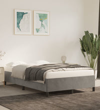 Bettgestell ohne Matratze Hellgrau 120x190 cm Samt