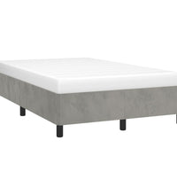Bettgestell ohne Matratze Hellgrau 120x190 cm Samt