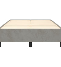 Bettgestell ohne Matratze Hellgrau 120x190 cm Samt