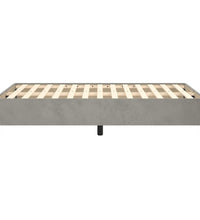 Bettgestell ohne Matratze Hellgrau 120x190 cm Samt