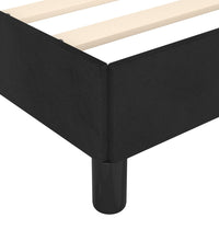 Bettgestell ohne Matratze Dunkelgrau 120x190 cm Samt