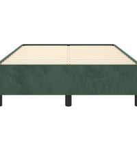 Bettgestell ohne Matratze Dunkelgrün 120x190 cm Samt