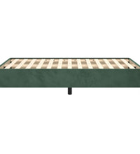 Bettgestell ohne Matratze Dunkelgrün 120x190 cm Samt