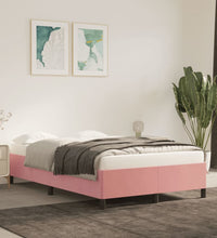 Bettgestell ohne Matratze Rosa 120x190 cm Samt