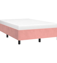 Bettgestell ohne Matratze Rosa 120x190 cm Samt