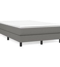 Boxspringbett mit Matratze Dunkelgrau 120x190 cm Stoff