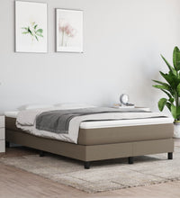Boxspringbett mit Matratze Taupe 120x190 cm Stoff