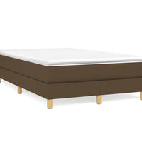 Boxspringbett mit Matratze Dunkelbraun 120x190 cm Stoff