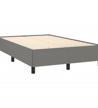 Boxspringbett mit Matratze Dunkelgrau 120x190 cm Stoff
