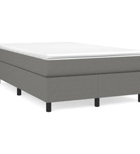 Boxspringbett mit Matratze Dunkelgrau 120x190 cm Stoff