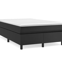 Boxspringbett mit Matratze Schwarz 120x190 cm Kunstleder