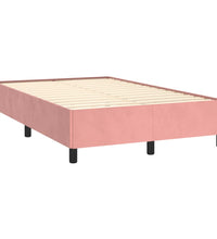 Boxspringbett mit Matratze Rosa 120x190 cm Samt