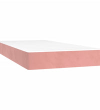 Boxspringbett mit Matratze Rosa 120x190 cm Samt