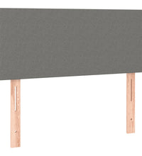 Boxspringbett mit Matratze Dunkelgrau 120x190 cm Stoff