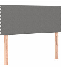 Boxspringbett mit Matratze Dunkelgrau 120x190 cm Stoff
