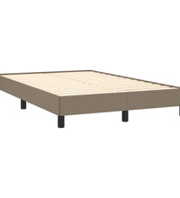 Boxspringbett mit Matratze Taupe 120x190 cm Stoff