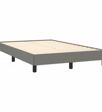 Boxspringbett mit Matratze Dunkelgrau 120x190 cm Stoff
