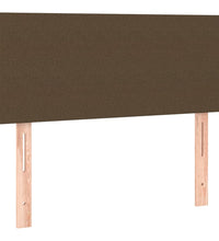 Boxspringbett mit Matratze Dunkelbraun 120x190 cm Stoff