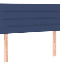 Boxspringbett mit Matratze Blau 120x190 cm Stoff