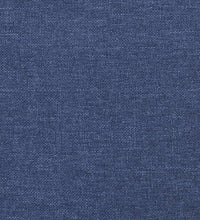 Boxspringbett mit Matratze Blau 120x190 cm Stoff