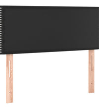 Boxspringbett mit Matratze Schwarz 120x190 cm Kunstleder
