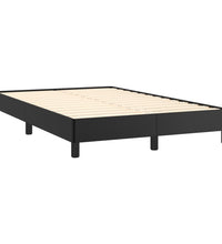 Boxspringbett mit Matratze Schwarz 120x190 cm Kunstleder